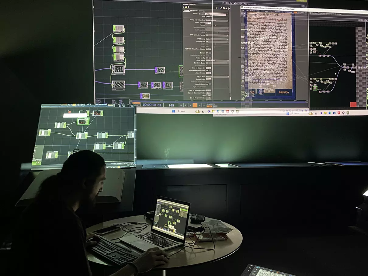 Immersive digital space building process, Tbilisi, Public Service Hall