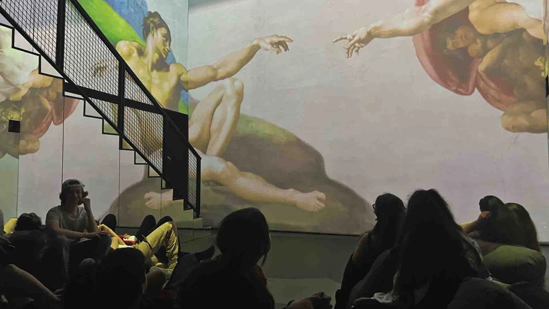 immersive storytelling, rebirth of renaissance exhibition at Holoseum, Tbilisi