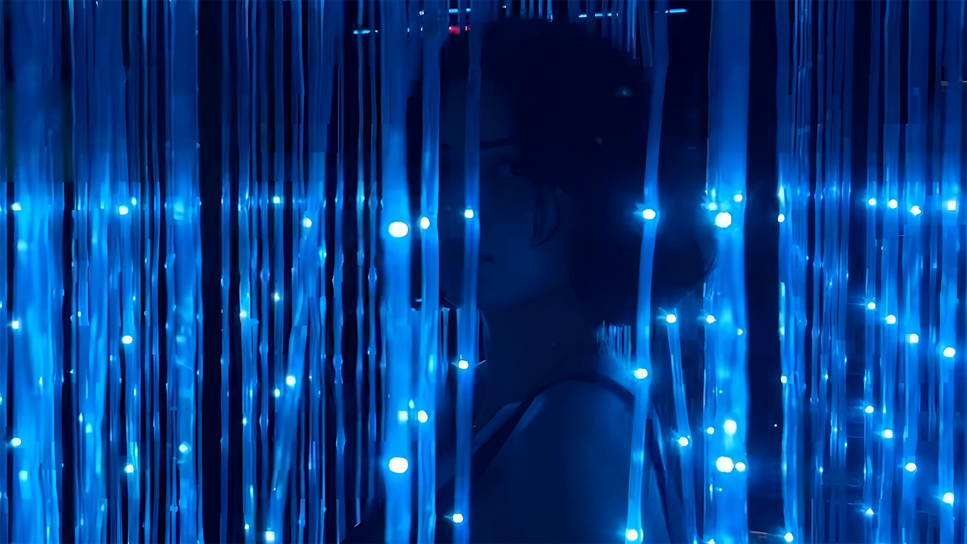 Interactive installation created with lights