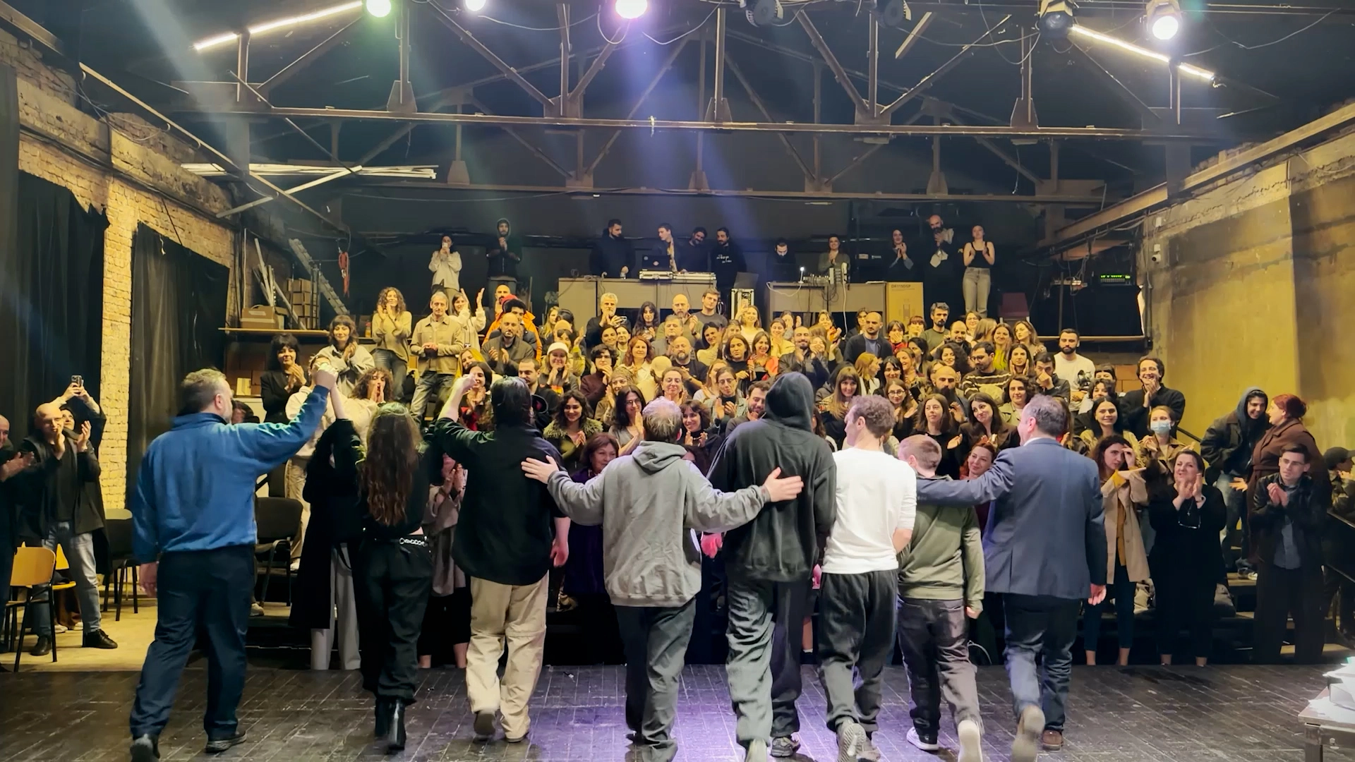 Post-premiere applause for the Game Theory play at City Theatre by Ambavi Creators