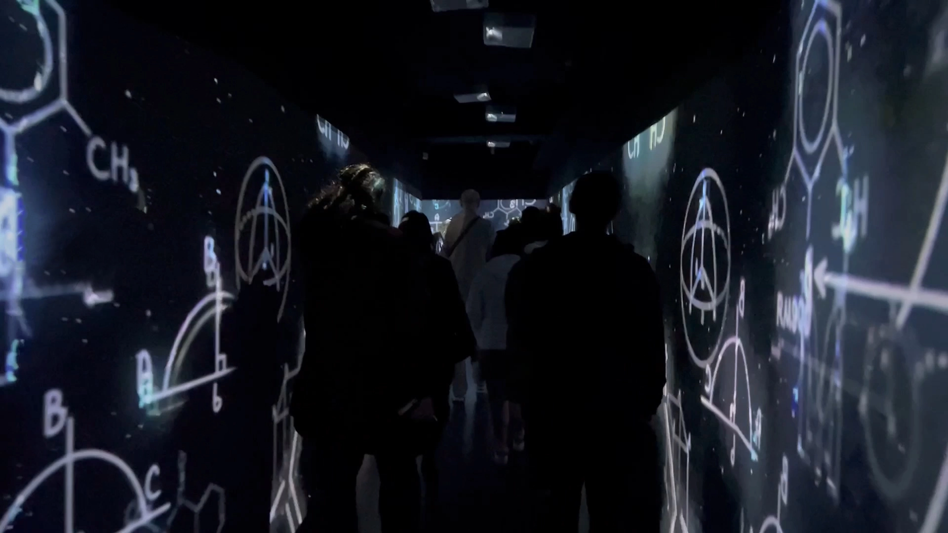 Immersive presentation with AI, sound design, narrative and visuals for Logos School at Holoseum, Tbilisi